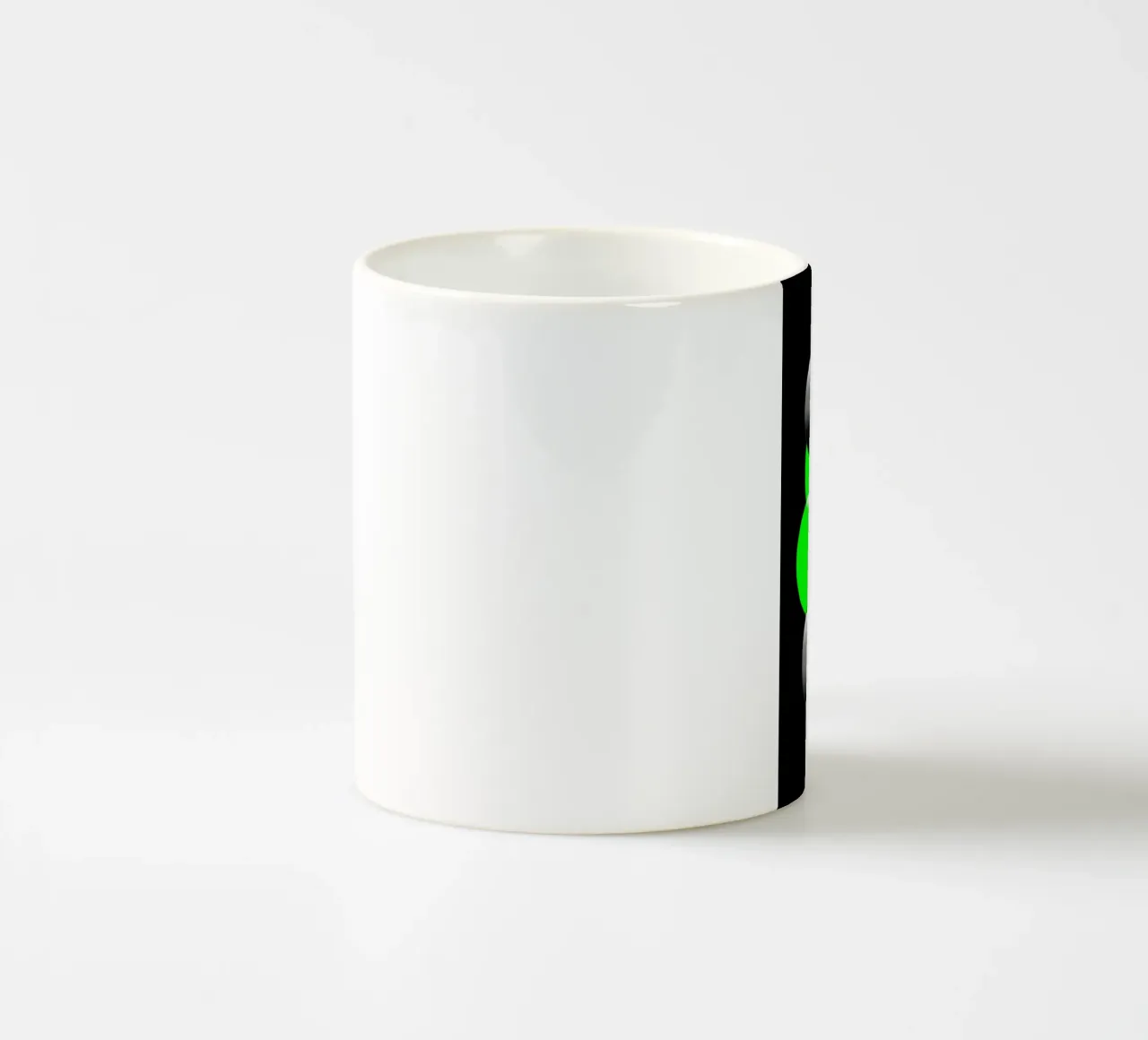 Design verde e nero con cerchi tazza in ceramica da BenCoStyle