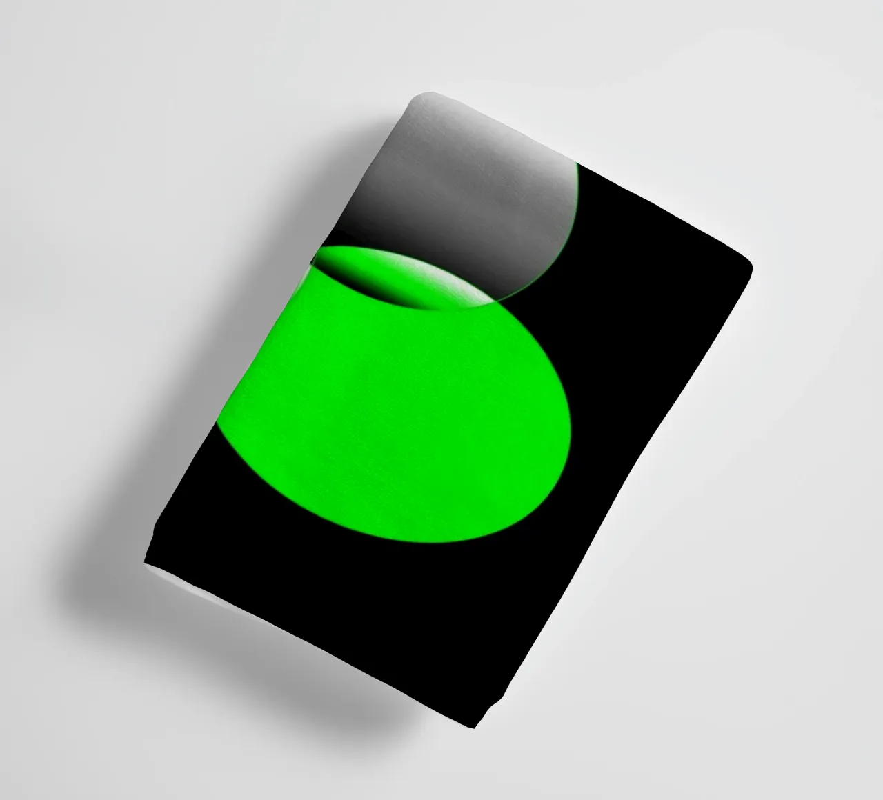 Design vert noir avec des cercles serviette de bain de BenCoStyle