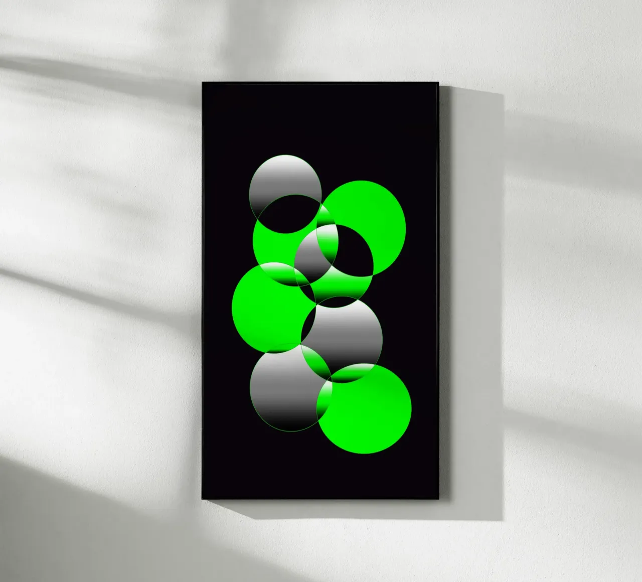 Design verde e nero con cerchi plexiglass da BenCoStyle