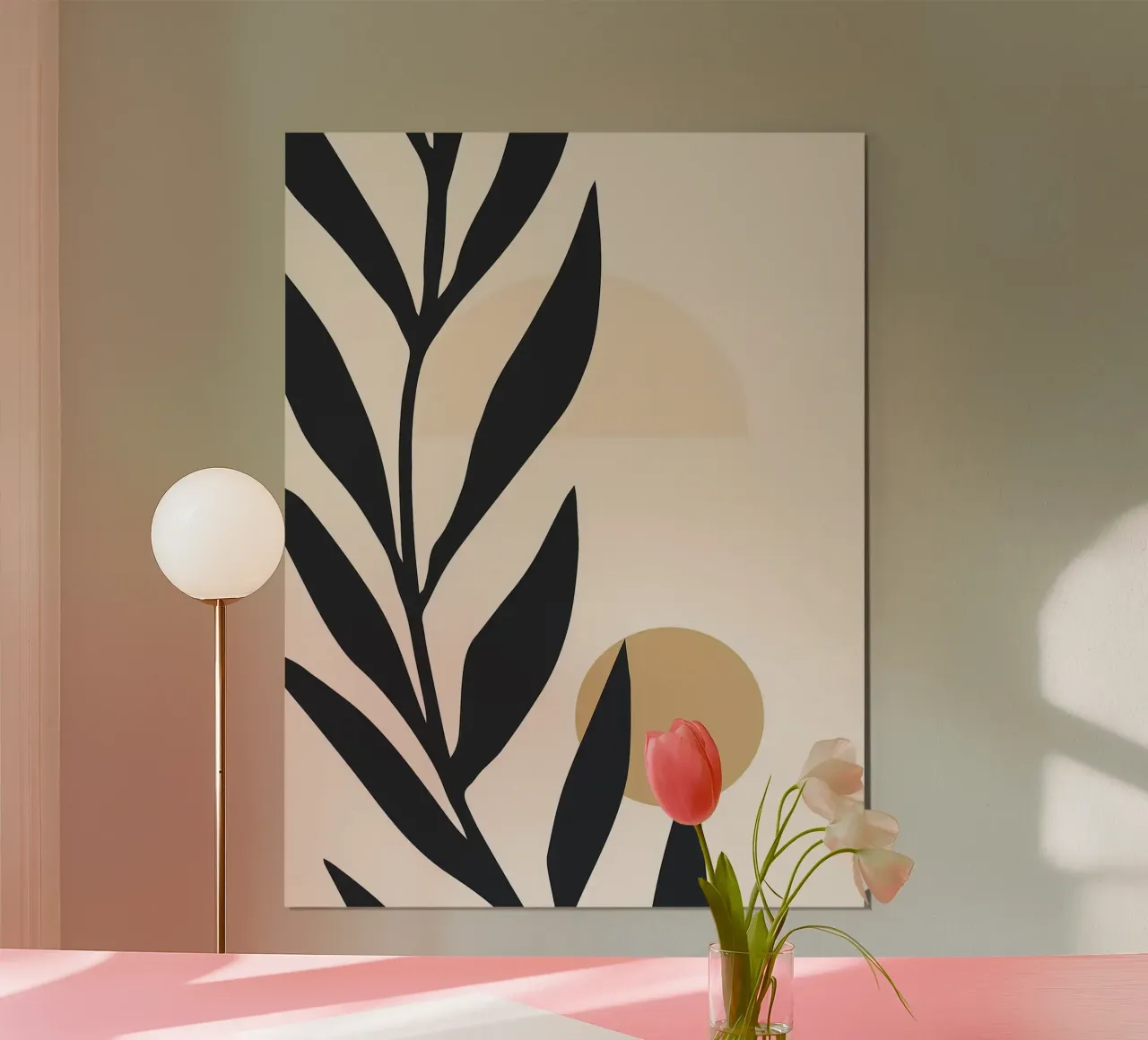 Foglie botaniche minimali carta hahnemühle da Liam Johnson