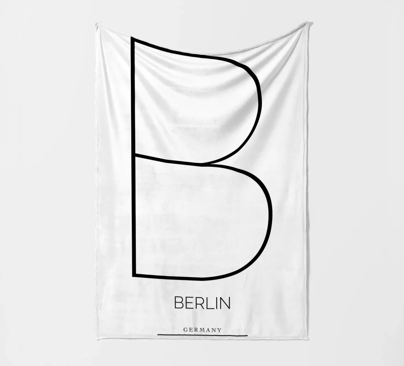 BERLIN - white Fleecedecke von CityLights