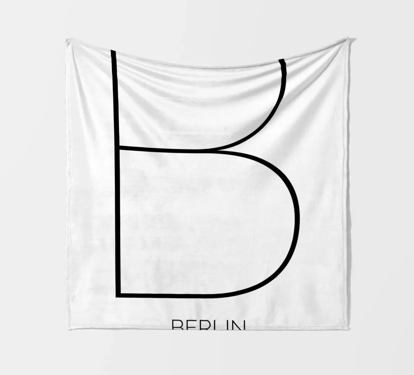 BERLIN - white Fleecedecke von CityLights