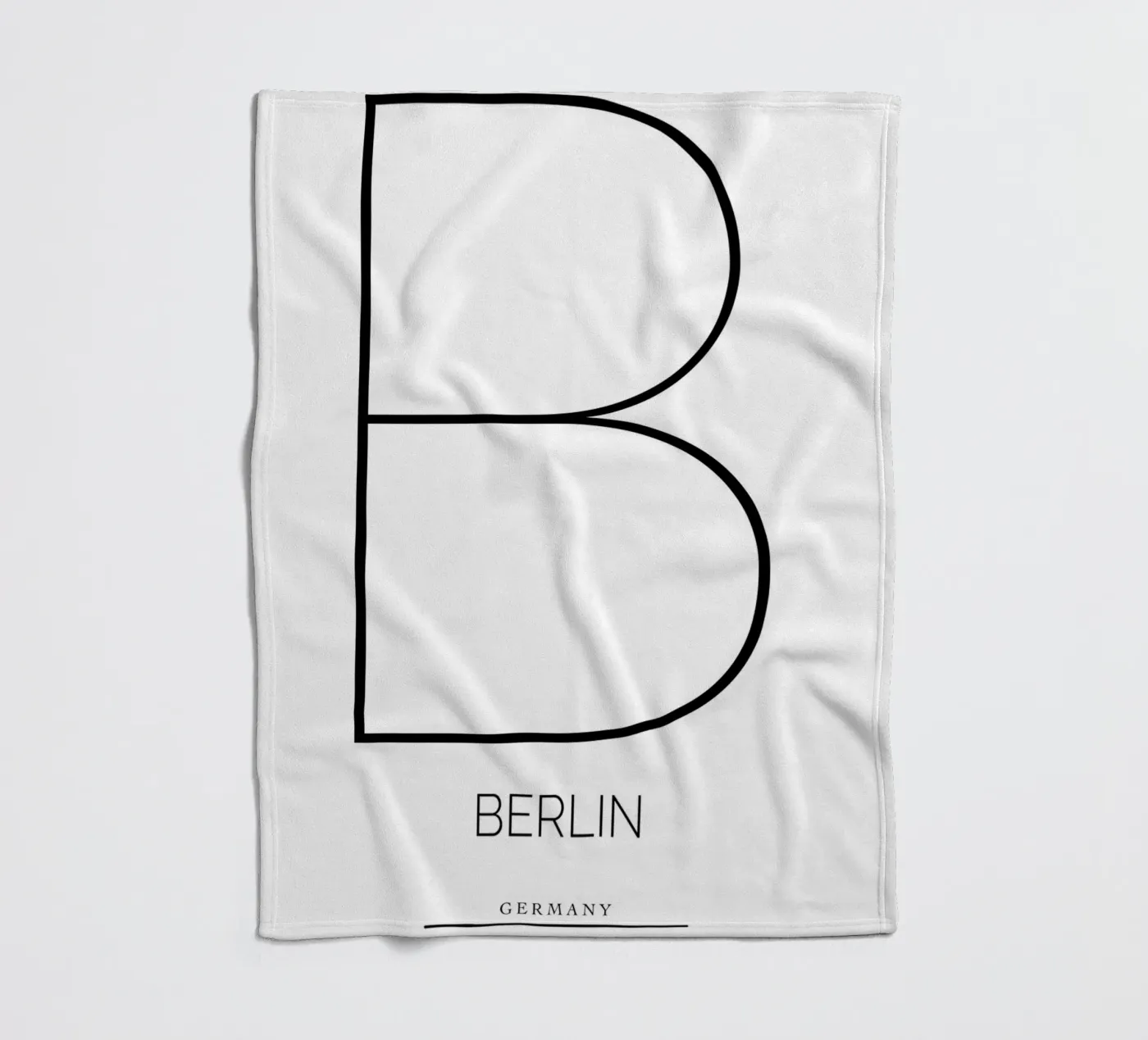 BERLIN - white Fleecedecke von CityLights