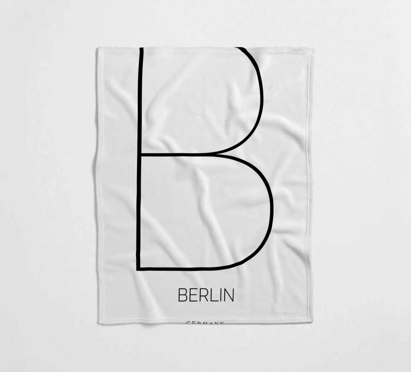 BERLIN - white Fleecedecke von CityLights