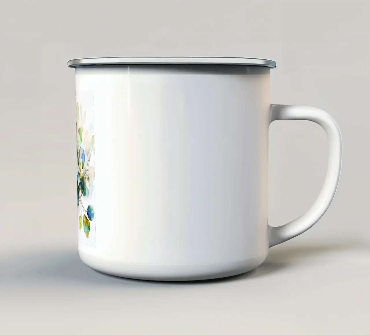 Fiori selvatici Fiori sempreverdi 32 tazza in smalto da Justyna Jaszke JBJart