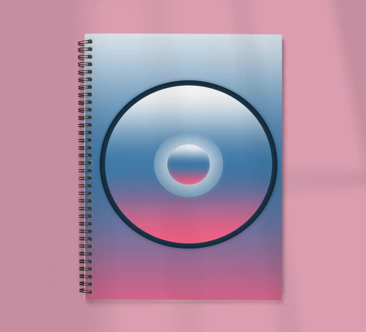 Abstract design with sphere spiral notebook by BenCoStyle