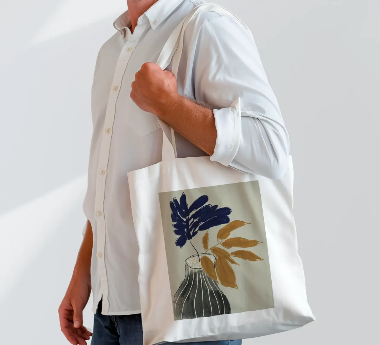 Vase Collection - Muted Harmony borsa in juta da Studio Cinnamon