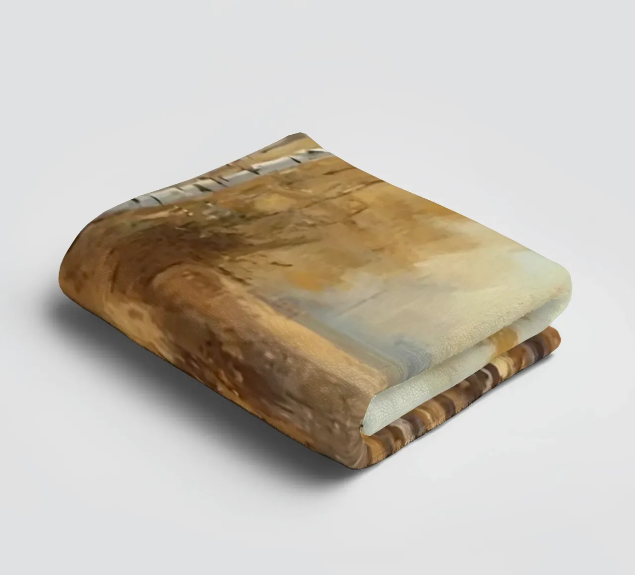 Birch Forest Path in Autumn towel by DesignDoodle