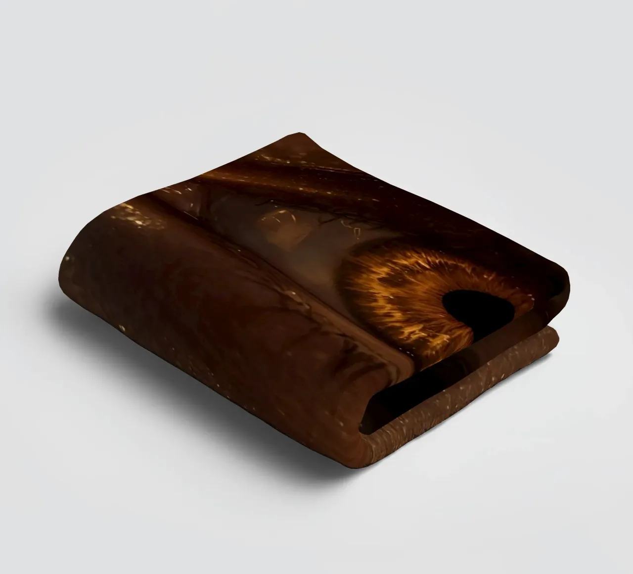 Macro occhio umano con iride ambrata e riflessi dorati della pelle asciugamano da bagno da DesignDoodle