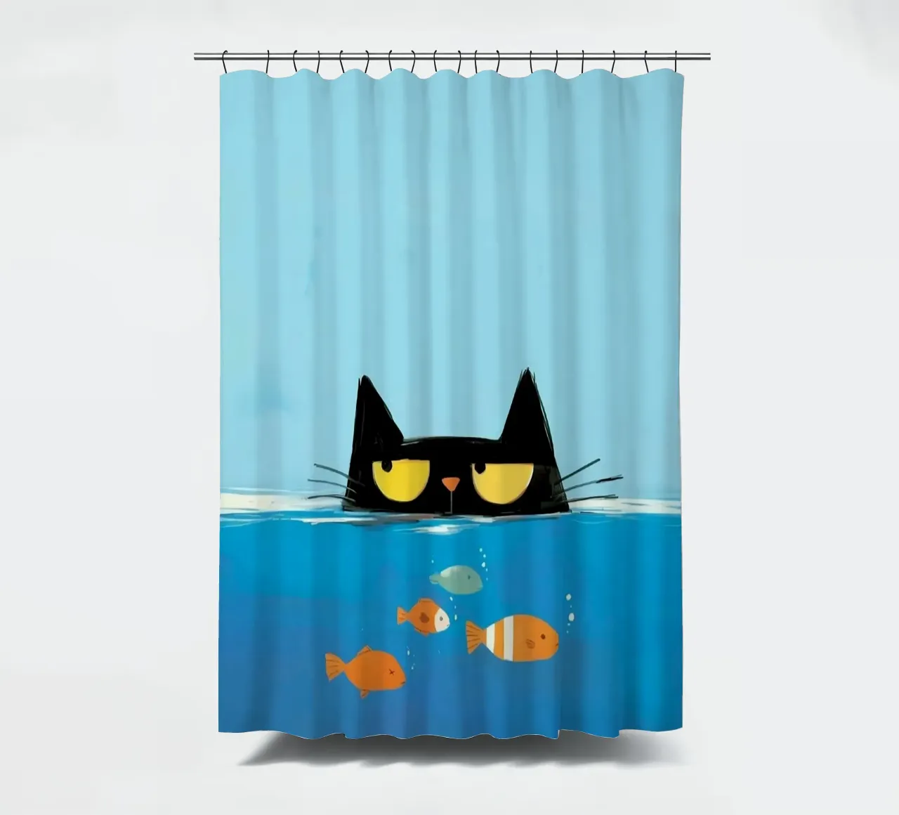 cat and fish pool tenda da doccia da feny