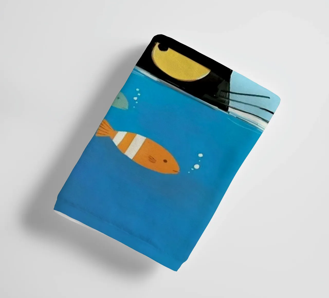 cat and fish pool asciugamano da bagno da feny