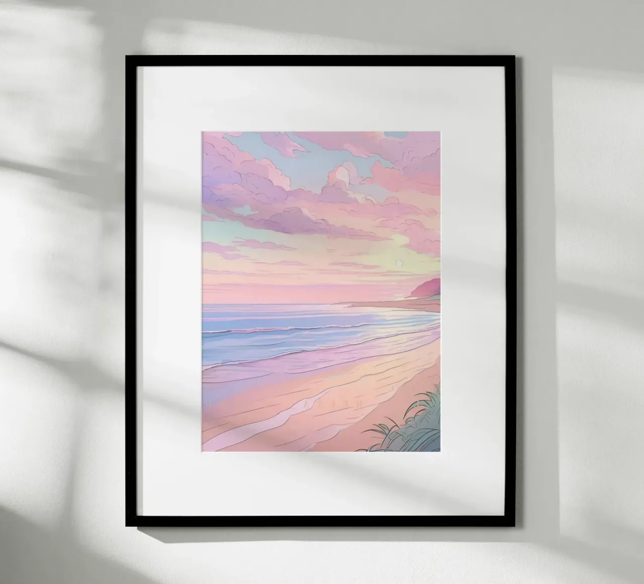 pink gradient beach carta hahnemühle da feny