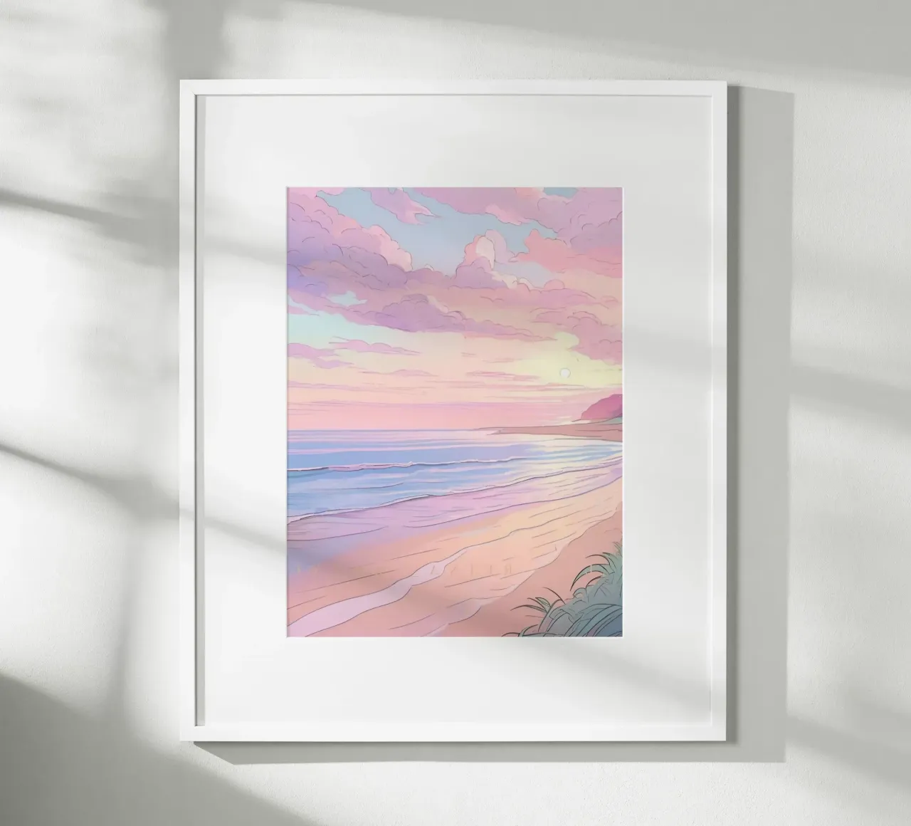 pink gradient beach carta hahnemühle da feny