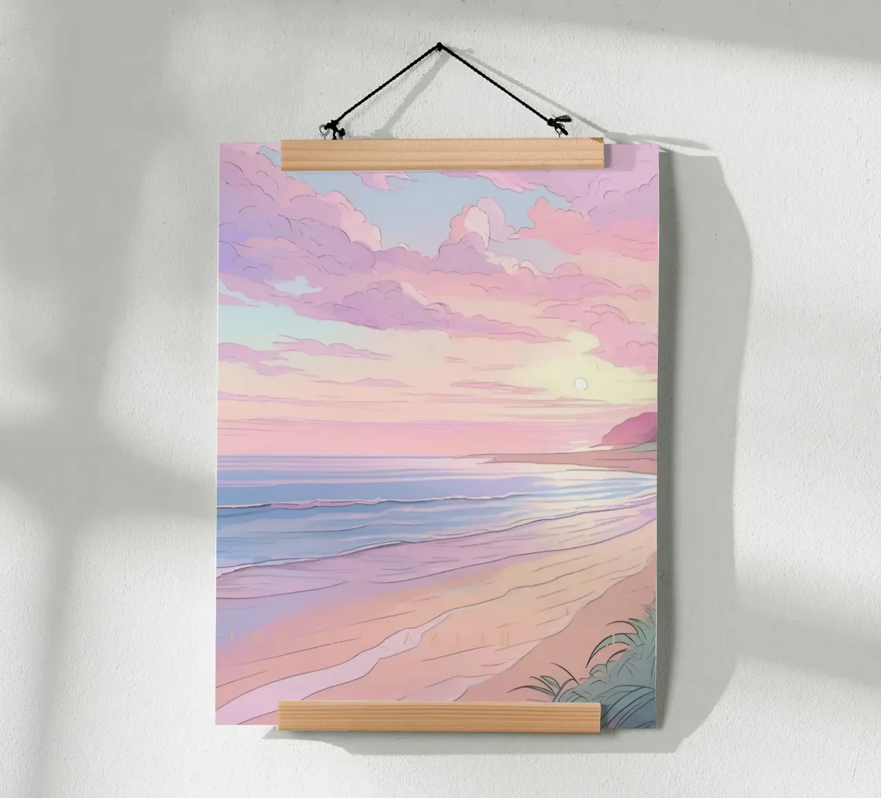 pink gradient beach carta hahnemühle da feny
