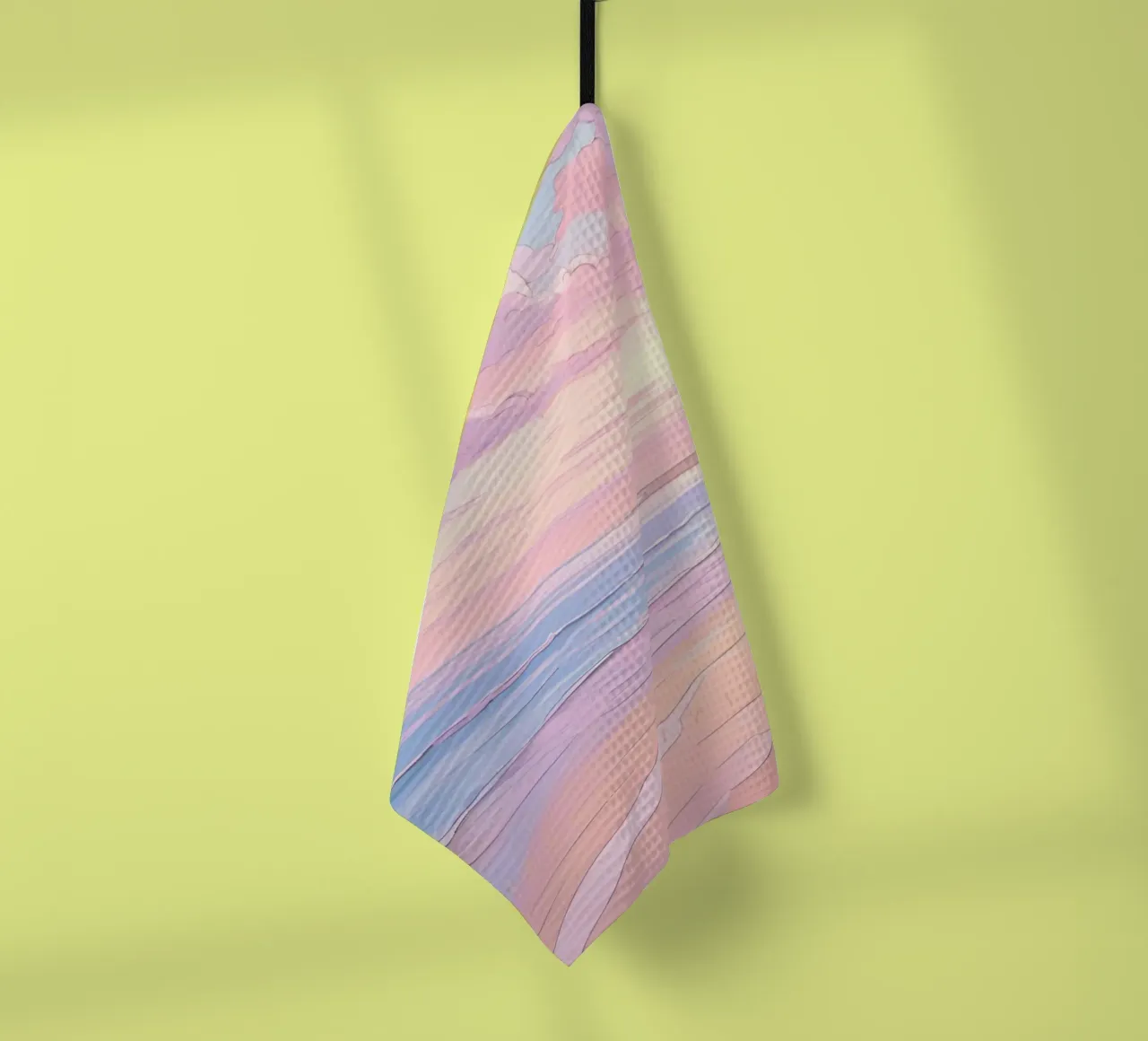 pink gradient beach canovaccio da cucina da feny