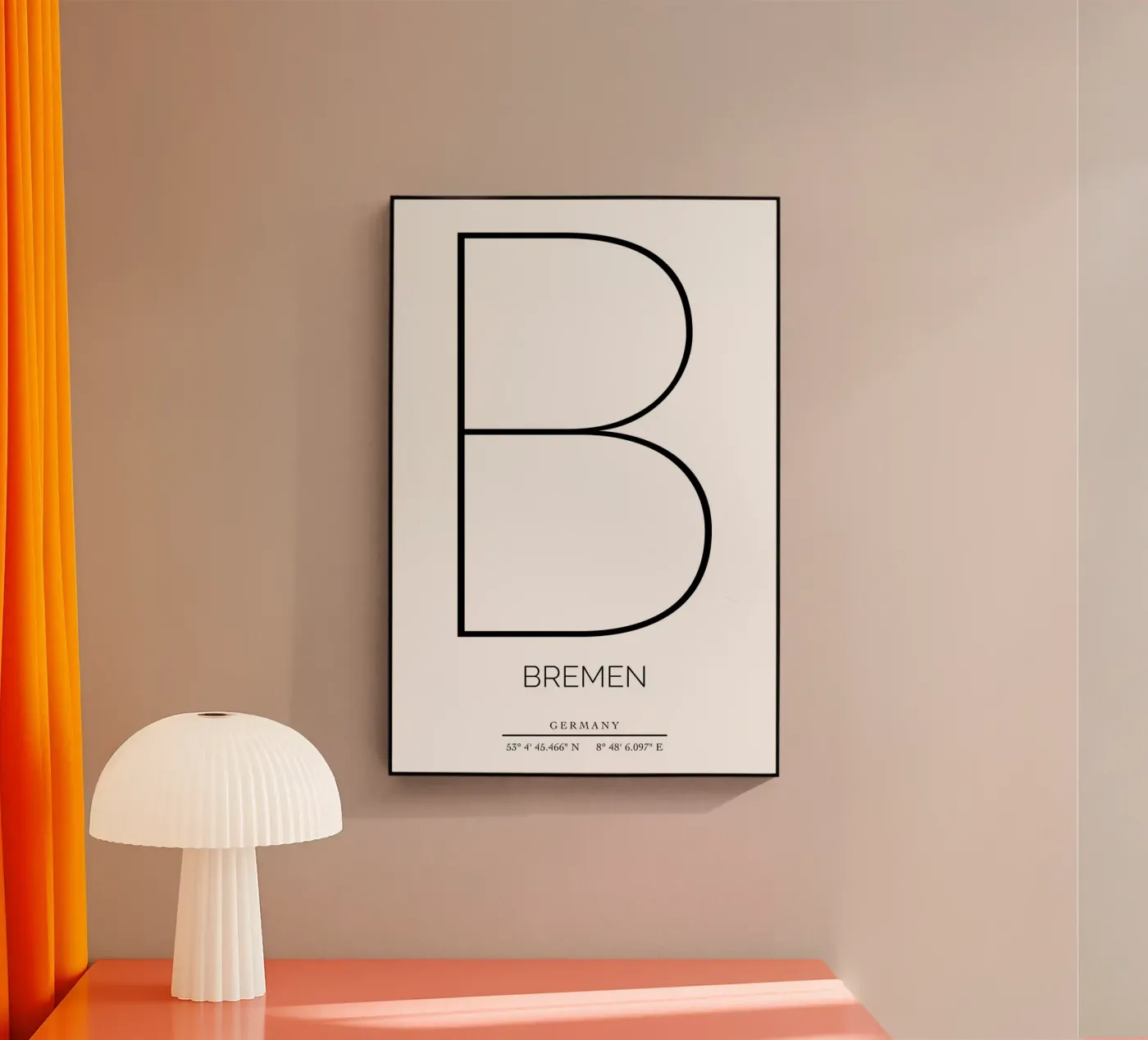 BREMEN - white acrylic glass by CityLights