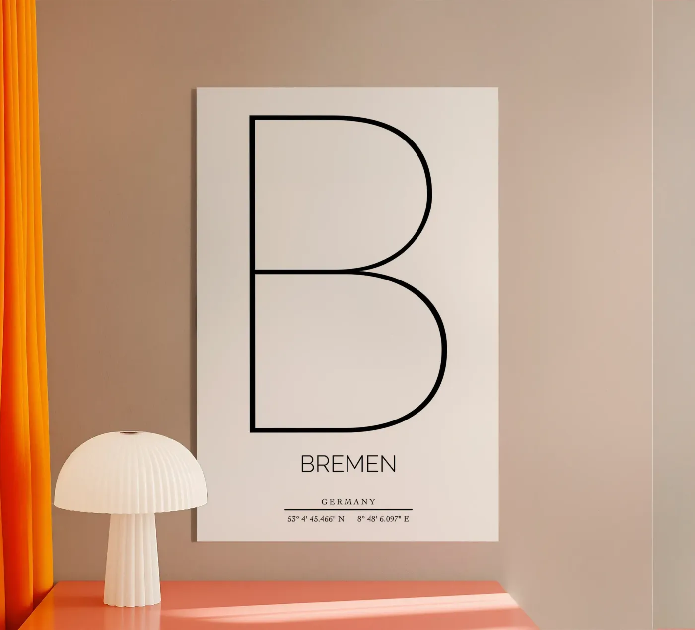 BREMEN - white acrylic glass by CityLights