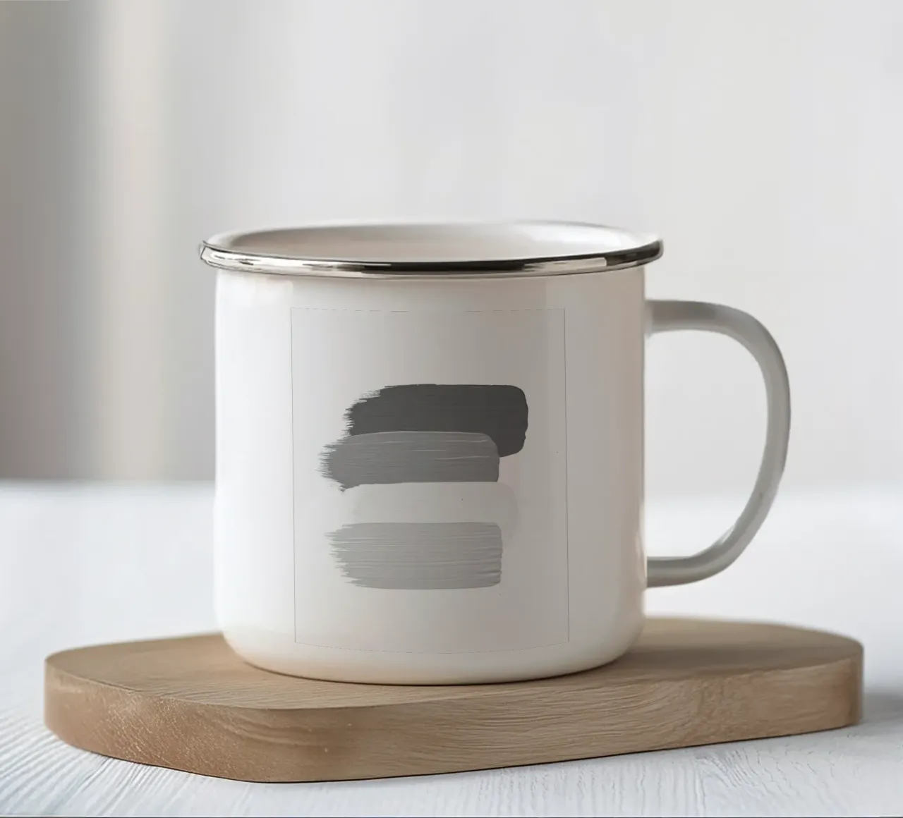 ink art gradient grey tazza in smalto da Keyn