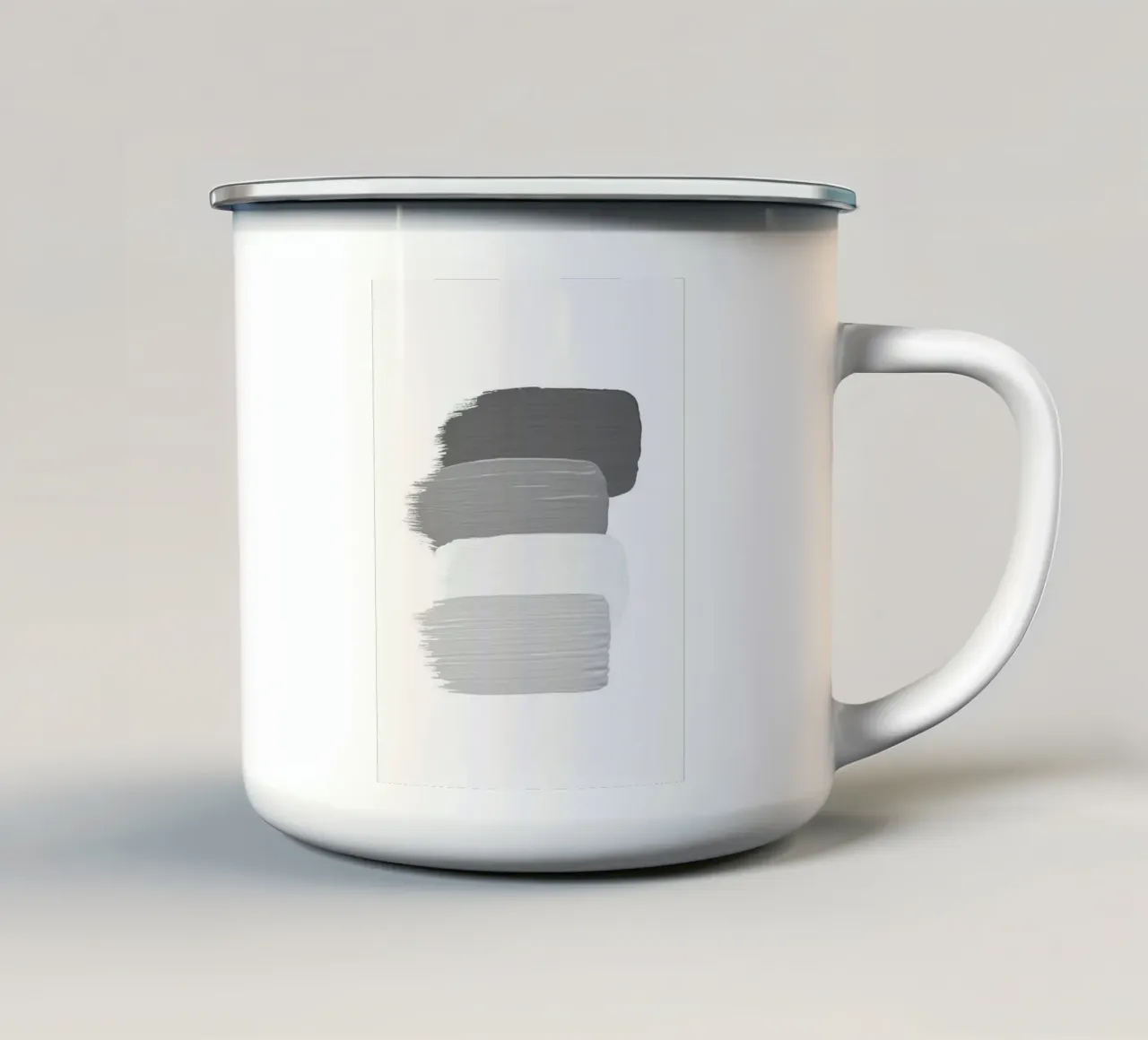 ink art gradient grey tazza in smalto da Keyn
