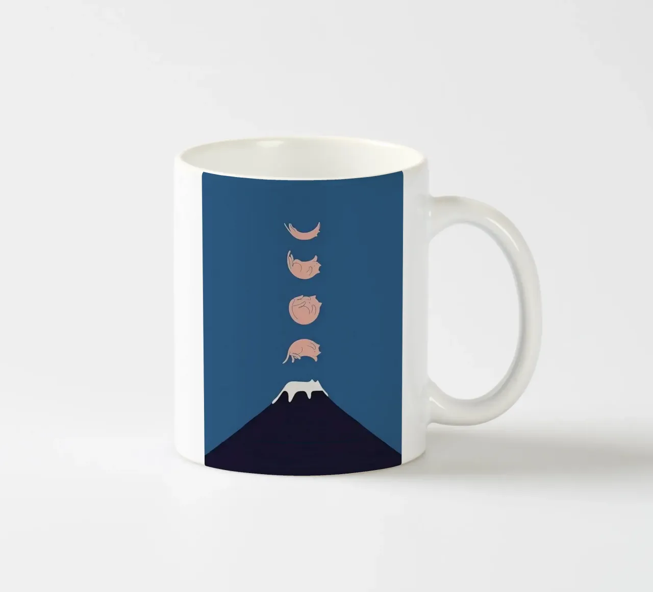 cat flowing tazza in ceramica da feny