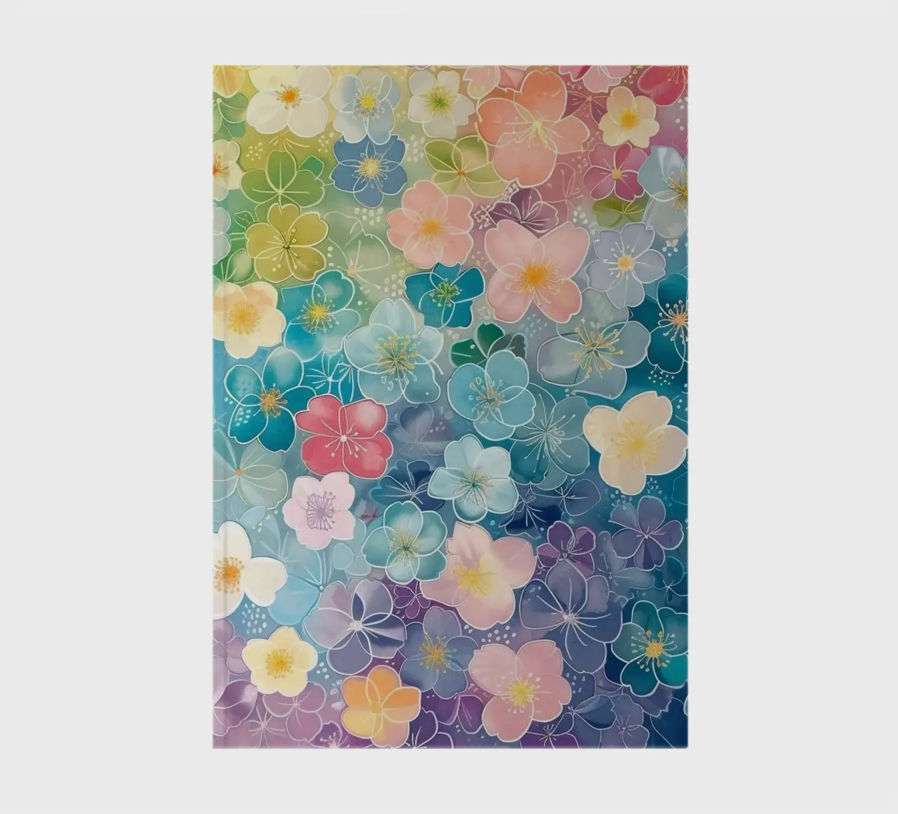 gradient color flower notebook by Keyn