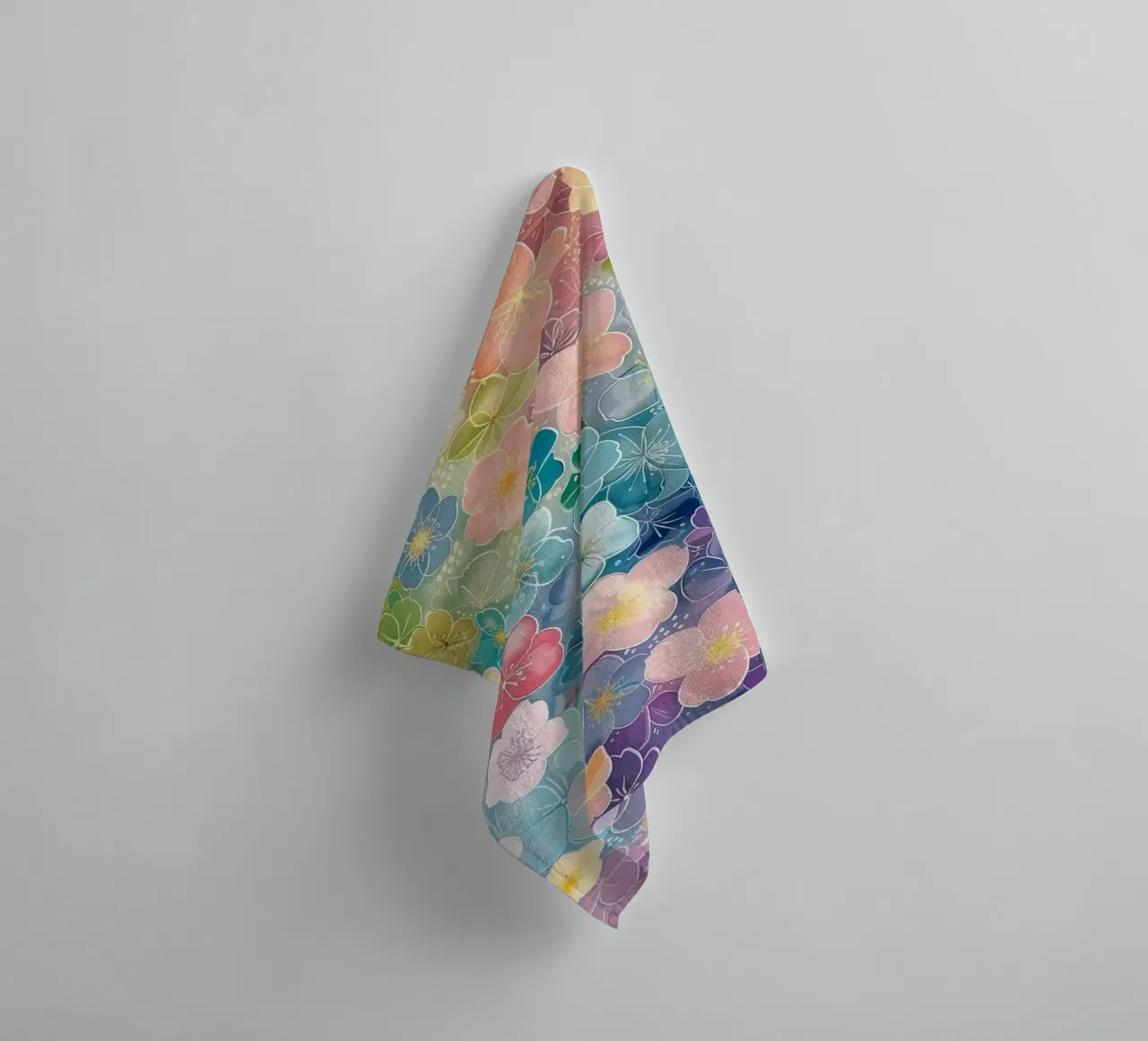 gradient color flower asciugamano da bagno da Keyn