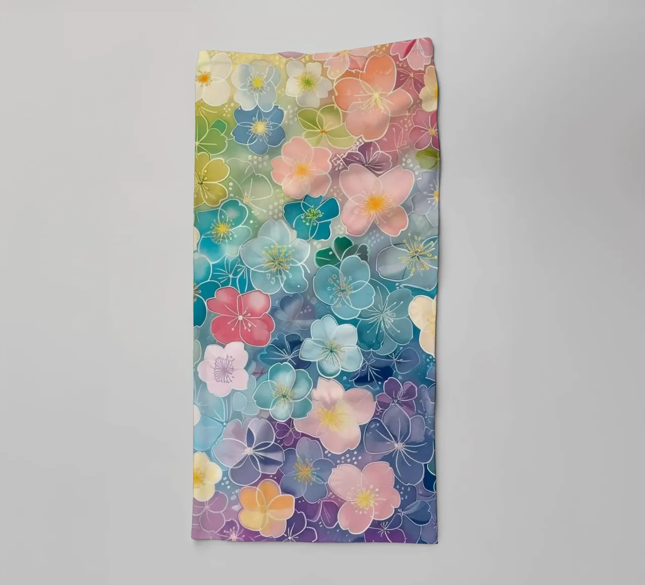 gradient color flower asciugamano da bagno da Keyn