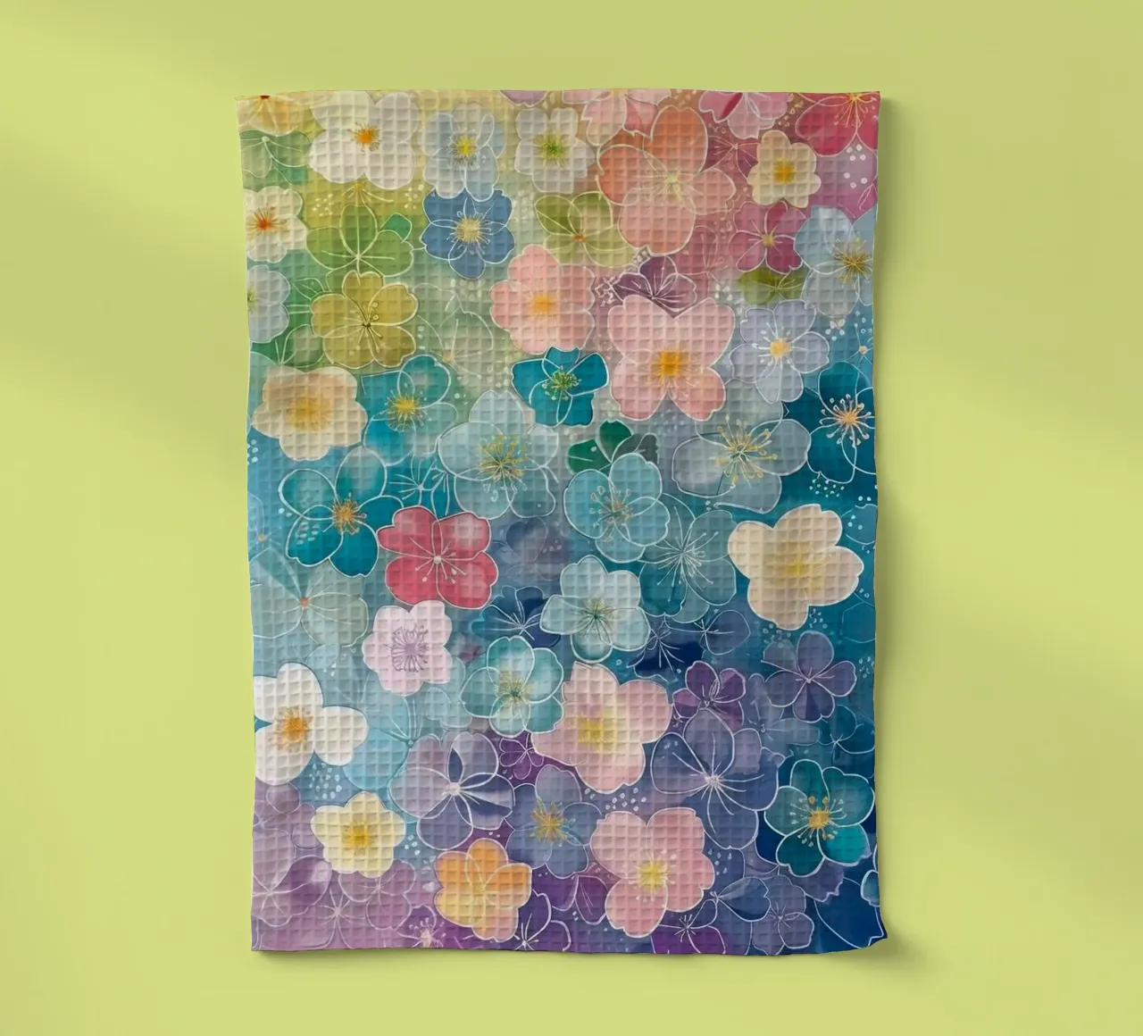 gradient color flower canovaccio da cucina da Keyn