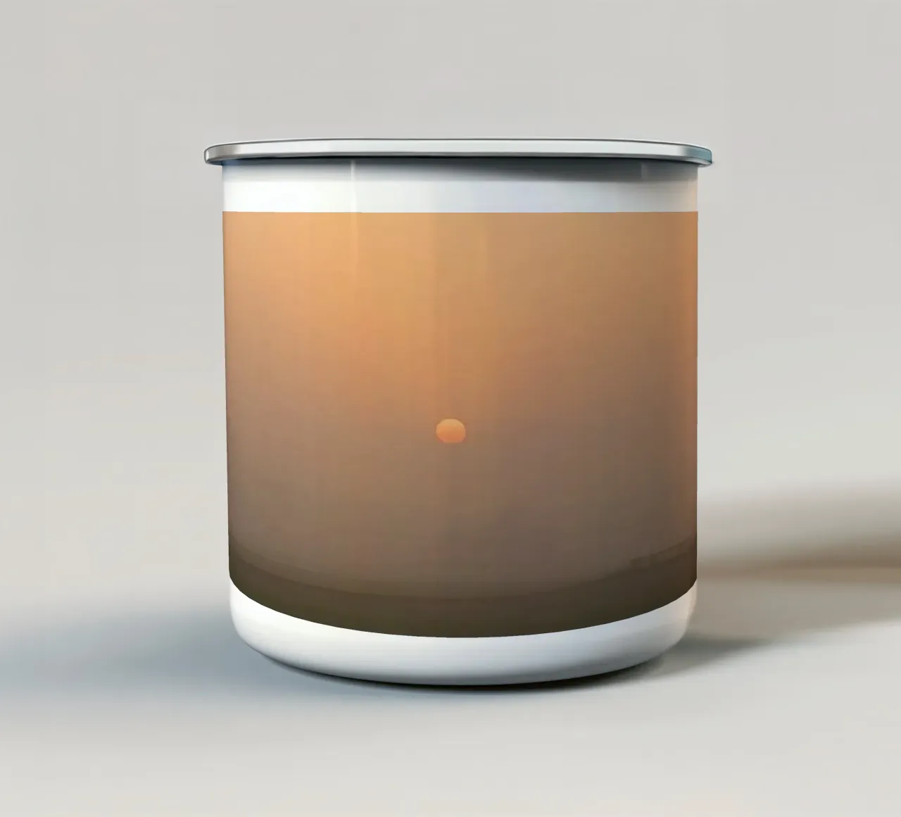 Alba su campo nebbioso tazza in smalto da DesignDoodle