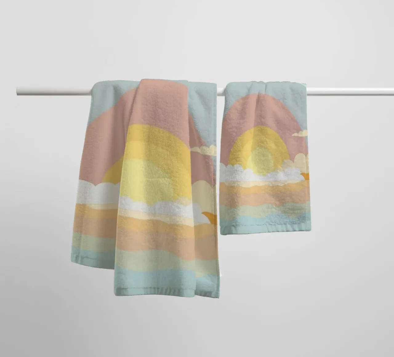 the sunlight gradient asciugamano da bagno da feny