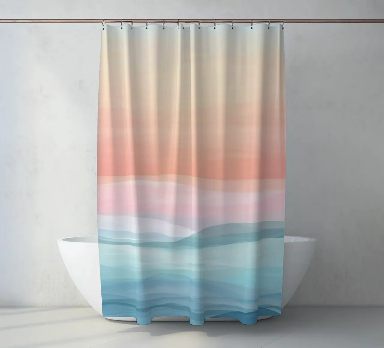 gradient wind clouds tenda da doccia da Keyn