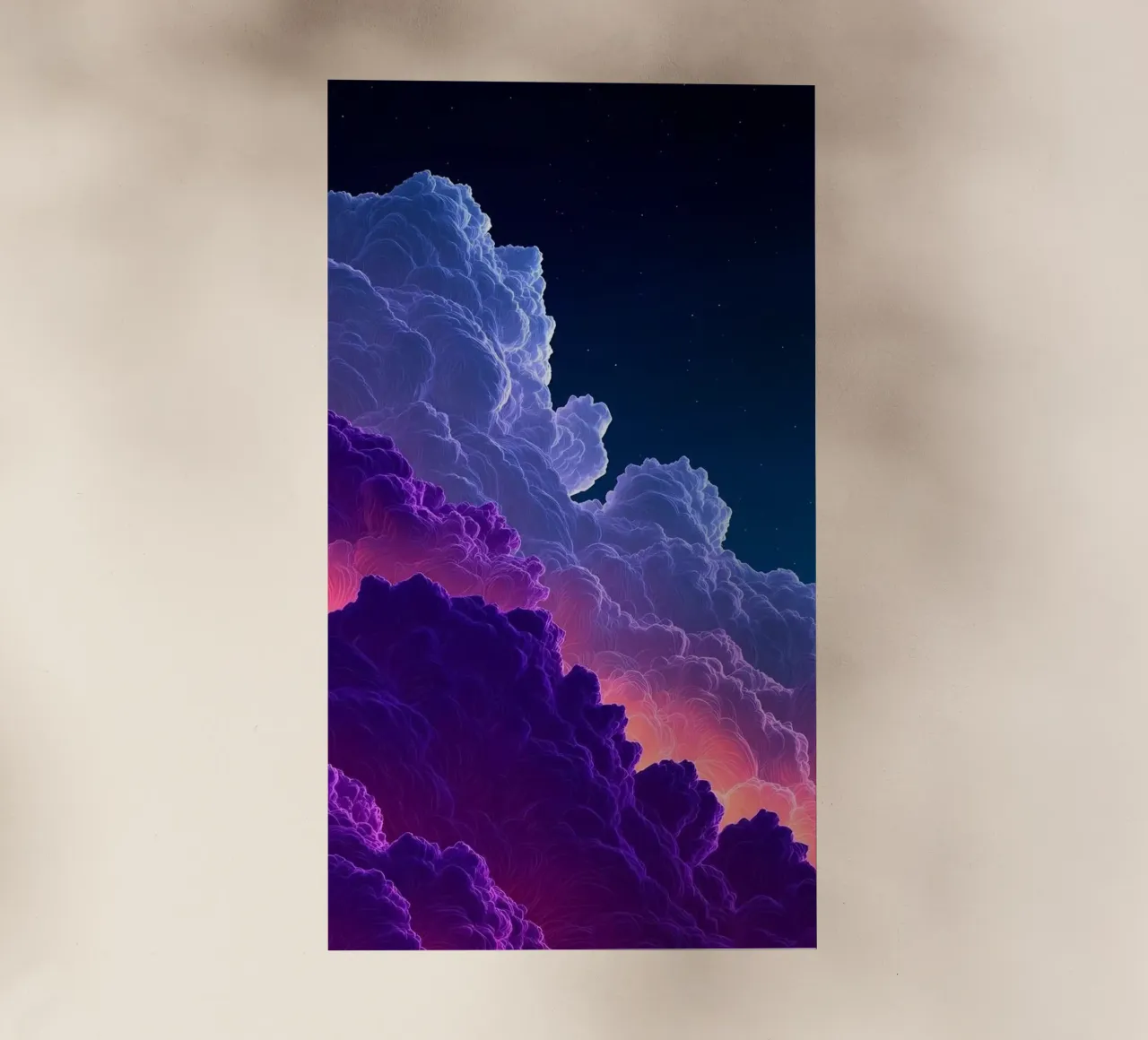 cloud wave gradient color pellicola backlit da feny