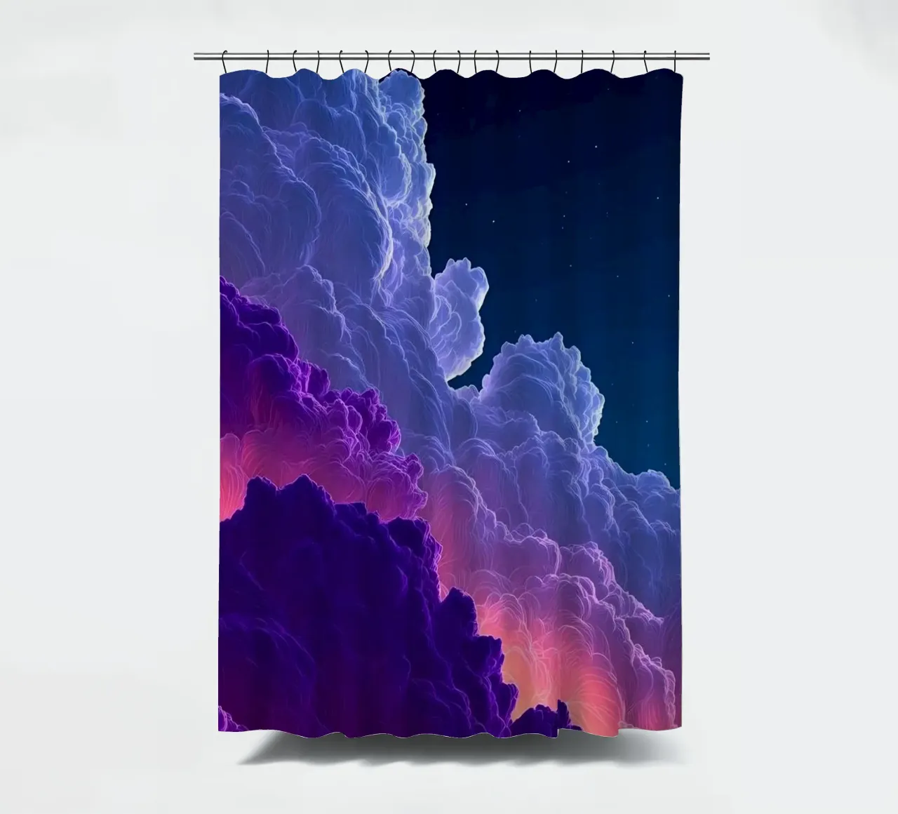 cloud wave gradient color tenda da doccia da feny