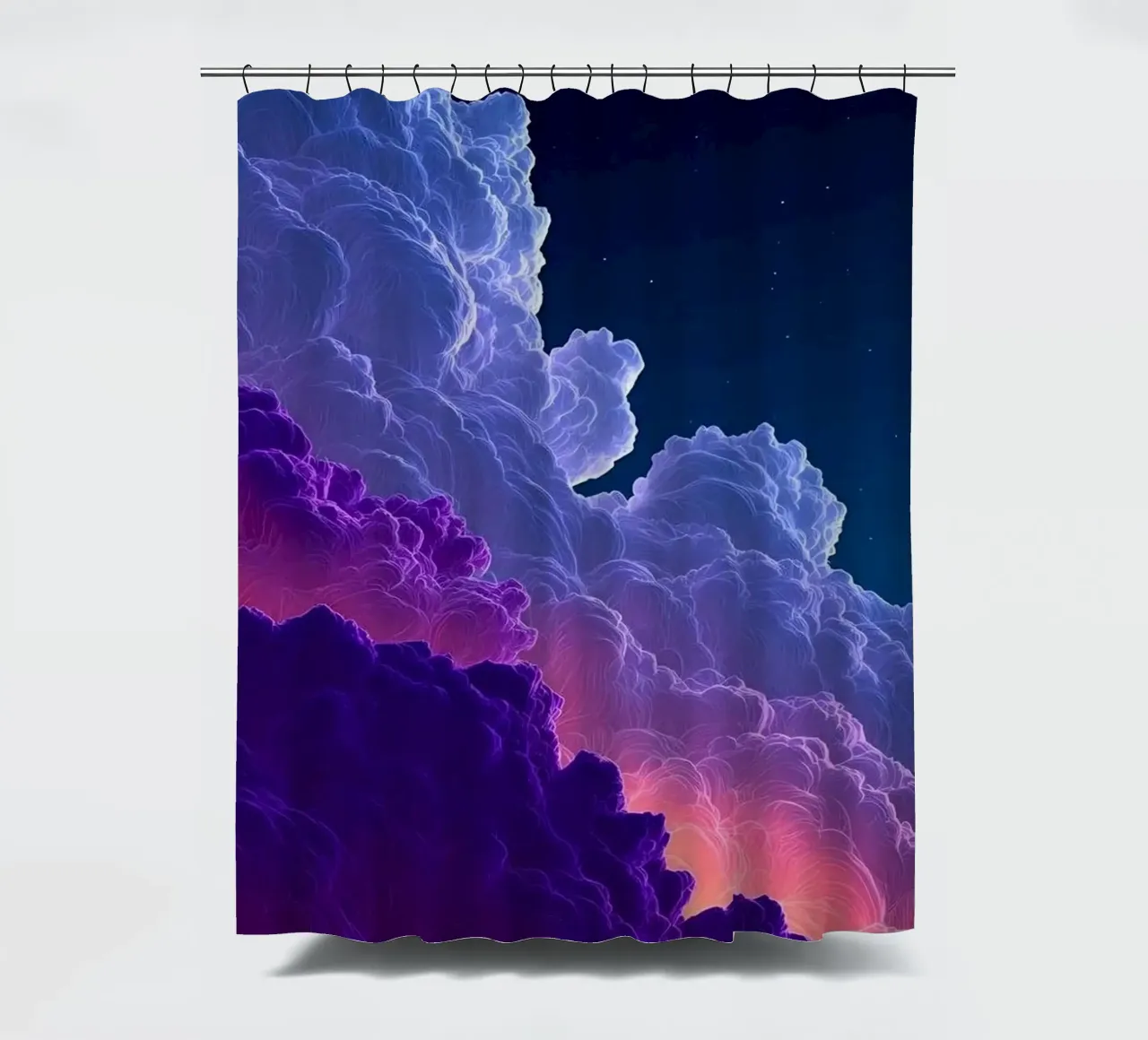 cloud wave gradient color tenda da doccia da feny