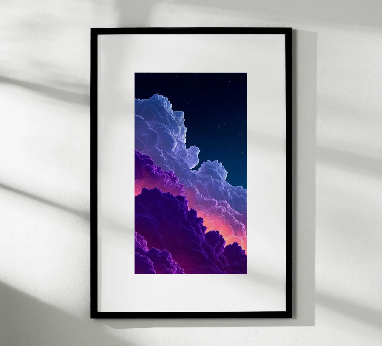 cloud wave gradient color poster da feny