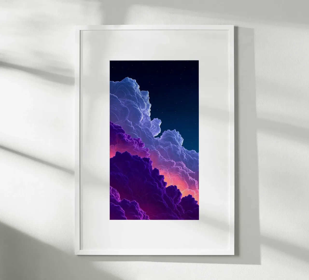 cloud wave gradient color poster da feny