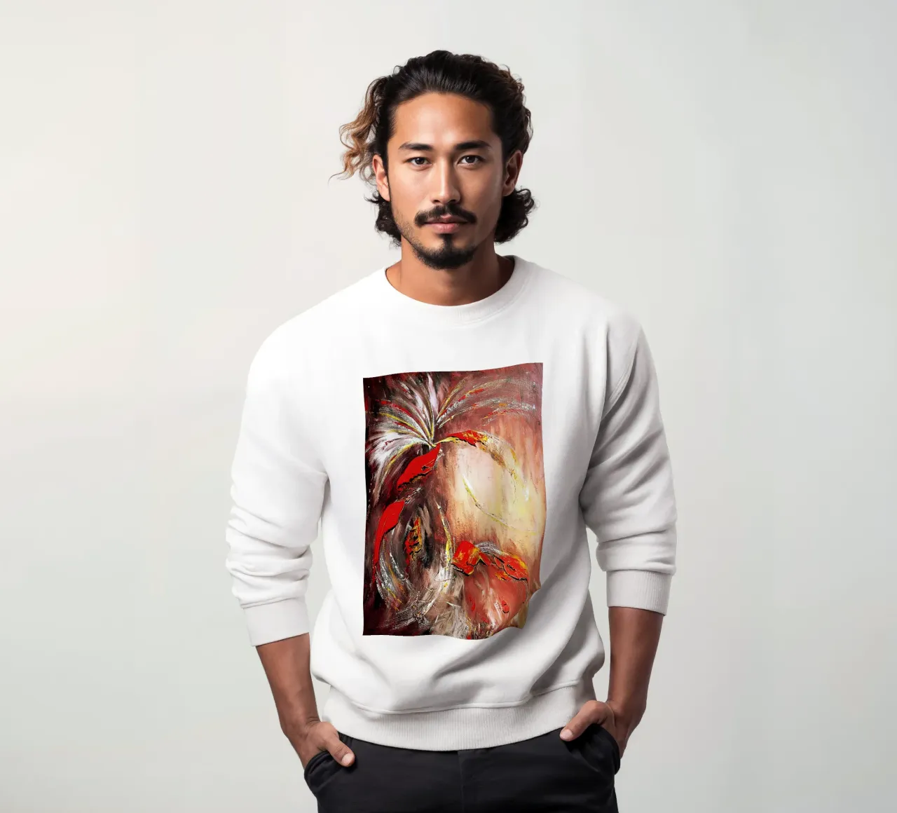 IL SECONDO MILLENNIO. felpa da Thierry Vobmann Abstract painting