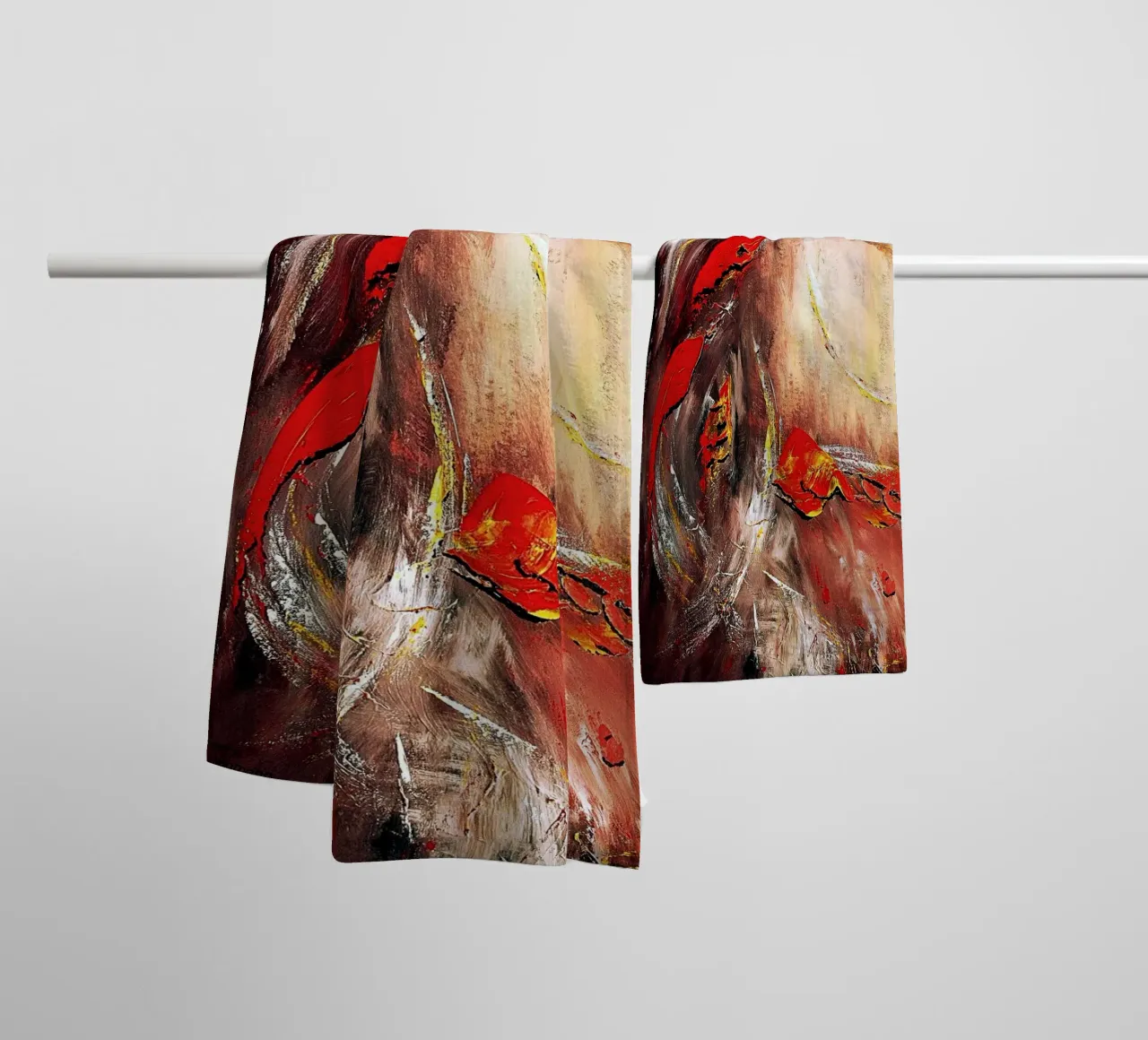 DAS ZWEITE JAHRTAUSEND. Handtuch von Thierry Vobmann Abstract painting