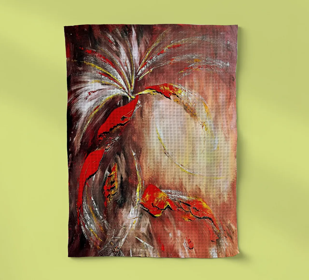 DAS ZWEITE JAHRTAUSEND. Geschirrtuch von Thierry Vobmann Abstract painting