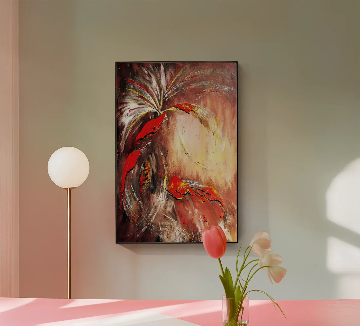 DAS ZWEITE JAHRTAUSEND. Acryl-Glas von Thierry Vobmann Abstract painting