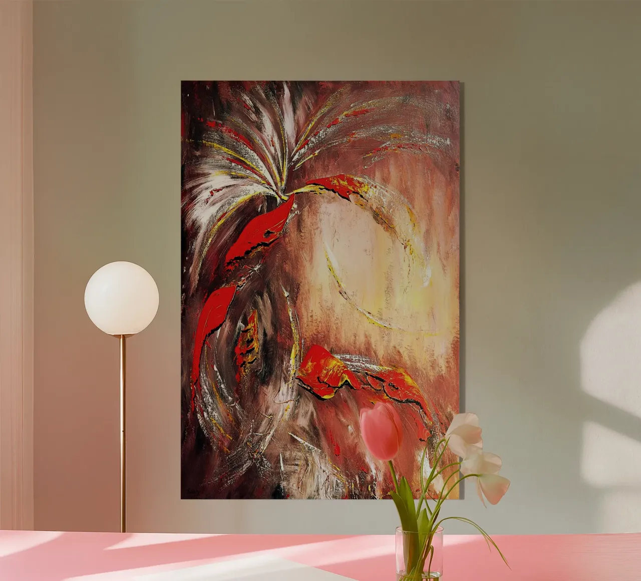 IL SECONDO MILLENNIO. plexiglass da Thierry Vobmann Abstract painting