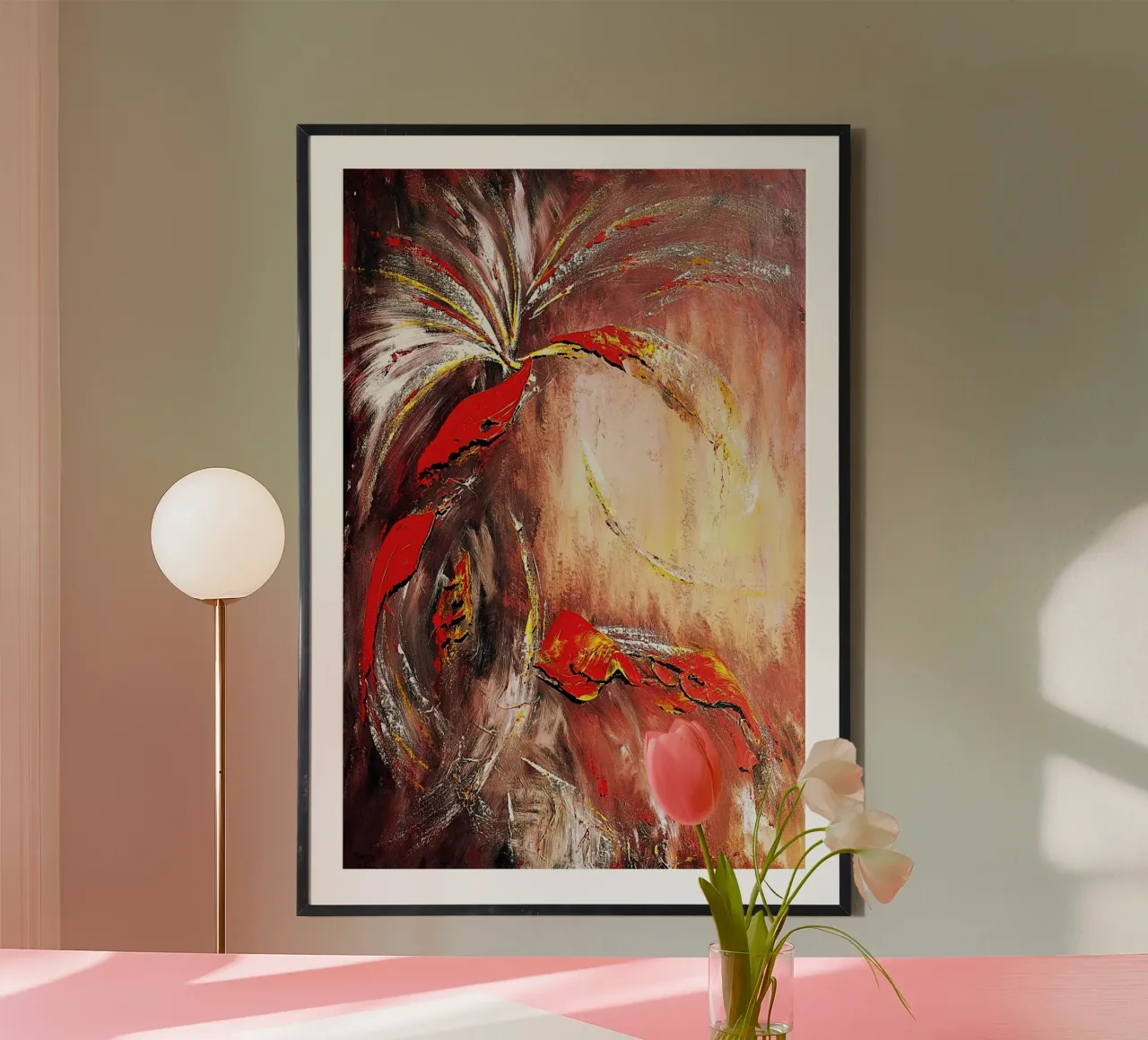 IL SECONDO MILLENNIO. poster da Thierry Vobmann Abstract painting