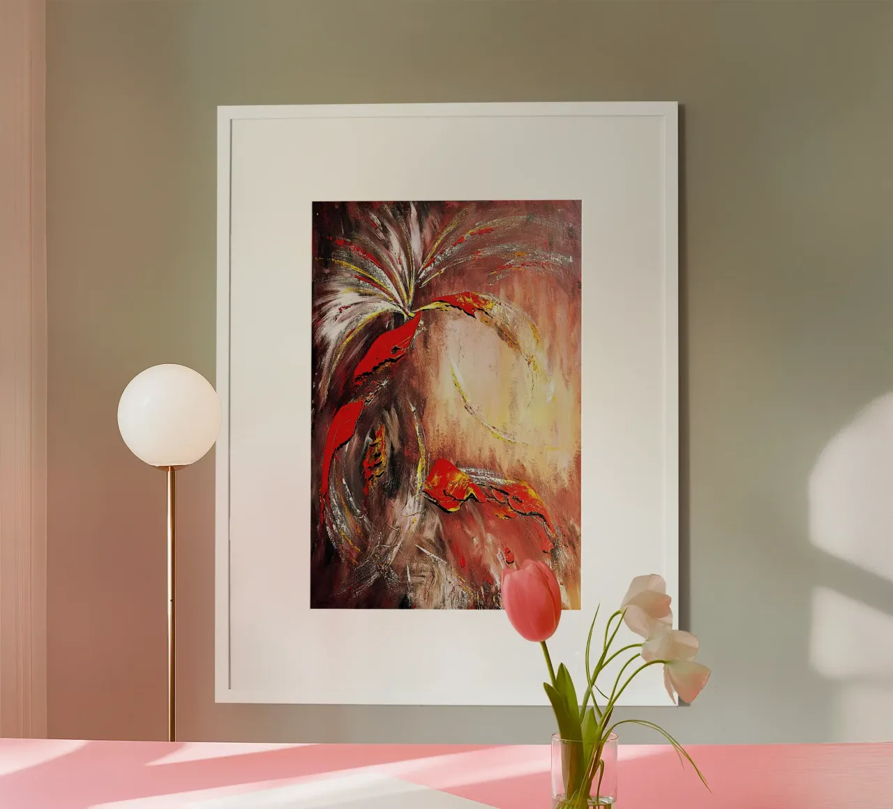 IL SECONDO MILLENNIO. poster da Thierry Vobmann Abstract painting