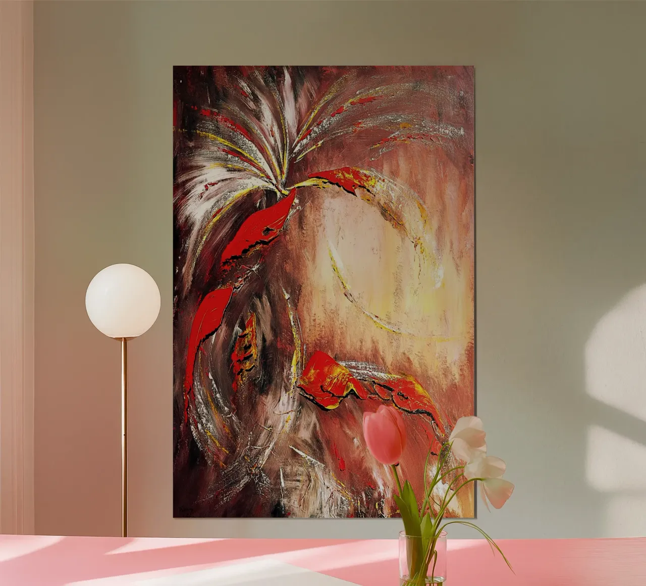 DAS ZWEITE JAHRTAUSEND. Hahnemühle von Thierry Vobmann Abstract painting