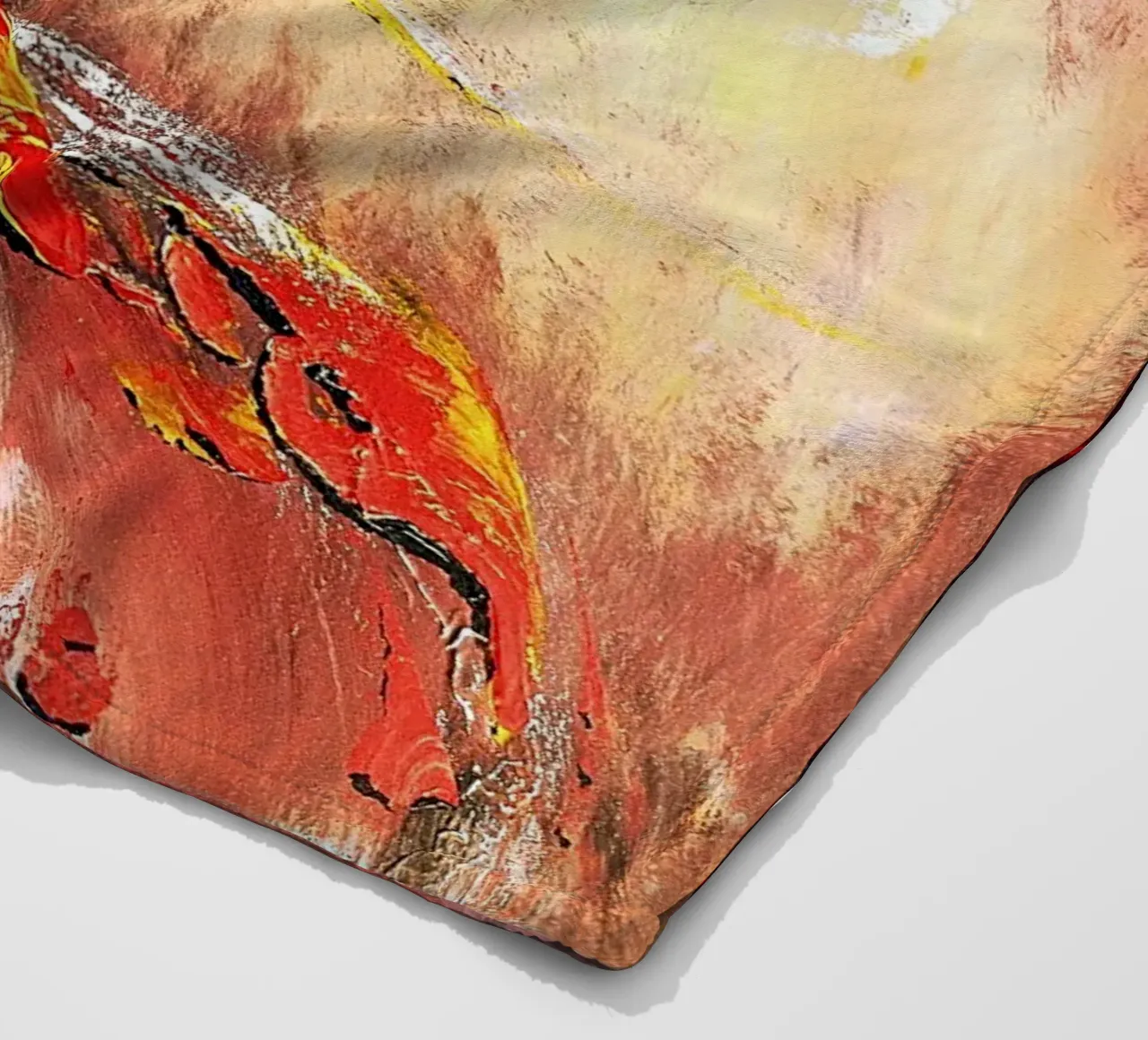 DAS ZWEITE JAHRTAUSEND. Fleecedecke von Thierry Vobmann Abstract painting