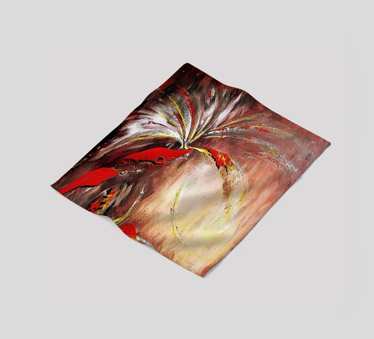 DAS ZWEITE JAHRTAUSEND. Fleecedecke von Thierry Vobmann Abstract painting