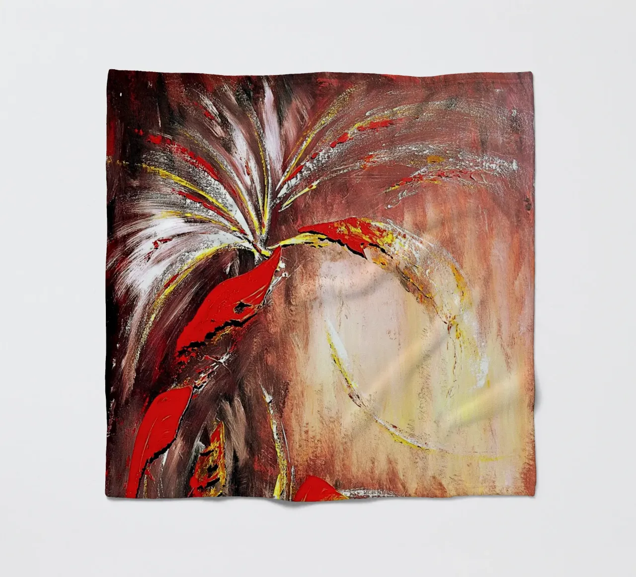 DAS ZWEITE JAHRTAUSEND. Fleecedecke von Thierry Vobmann Abstract painting
