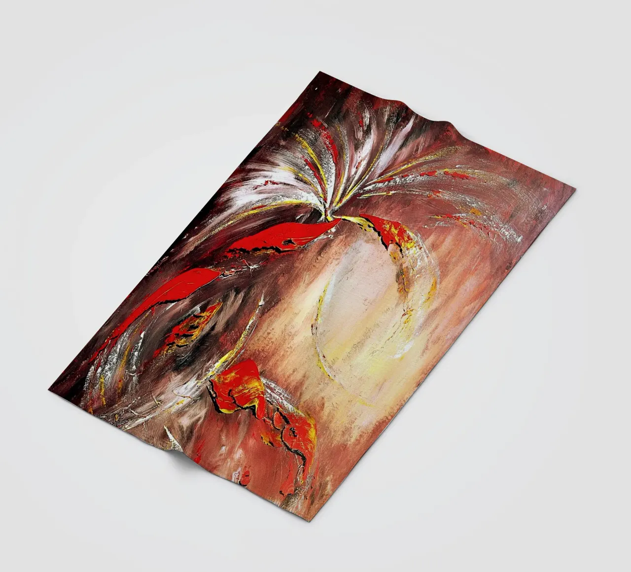 DAS ZWEITE JAHRTAUSEND. Fleecedecke von Thierry Vobmann Abstract painting