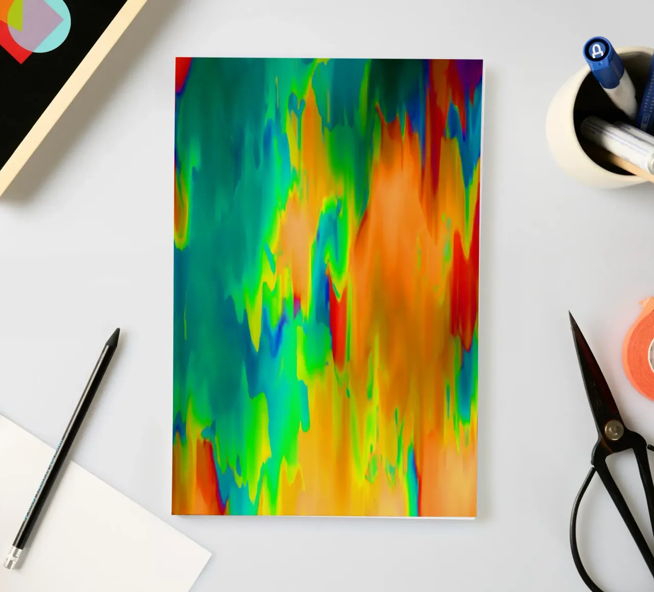 Bright, flowing colours - as if painted notebook by Gürsel Yesil Digital Art