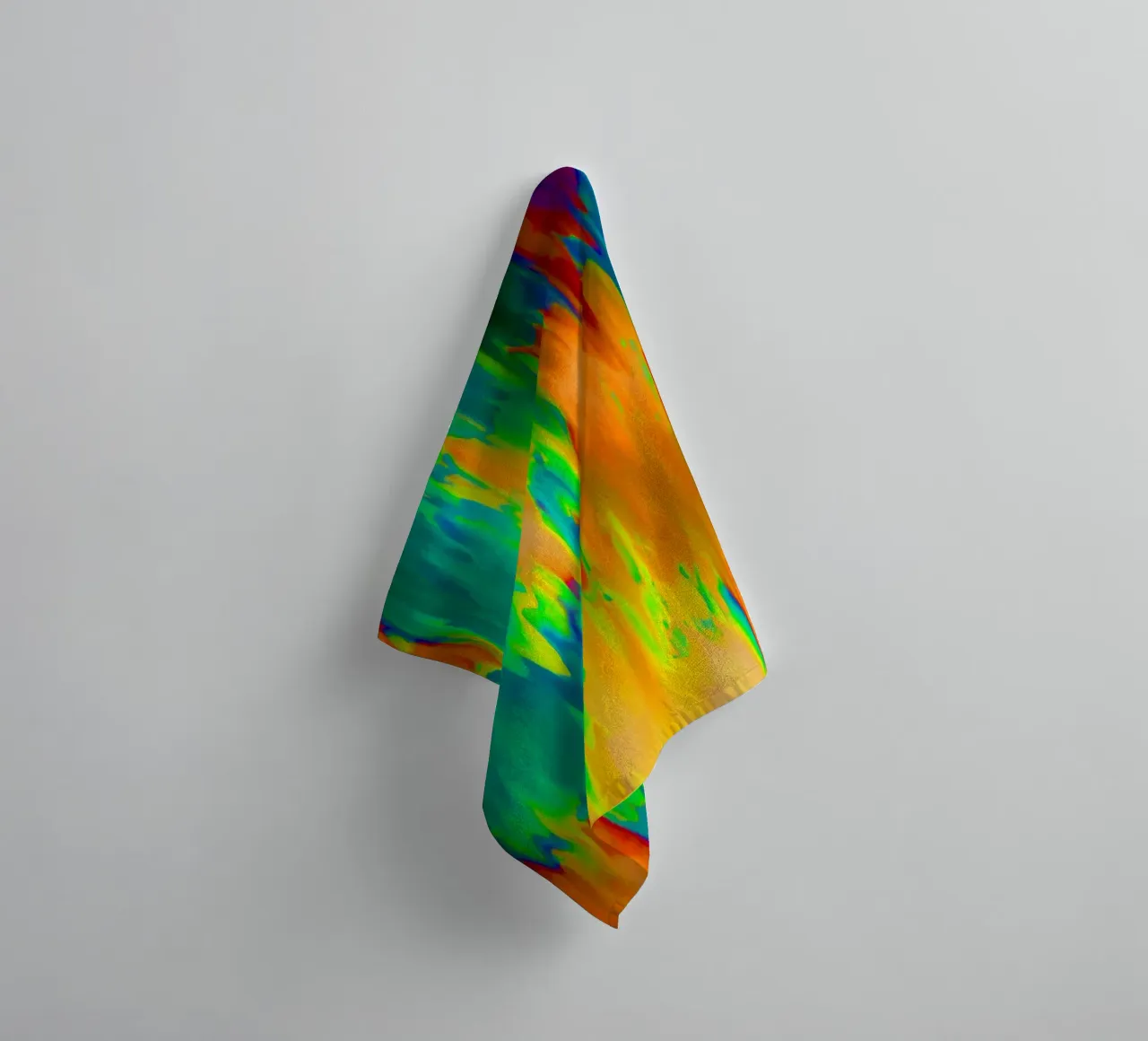 Bright, flowing colours - as if painted towel by Gürsel Yesil Digital Art